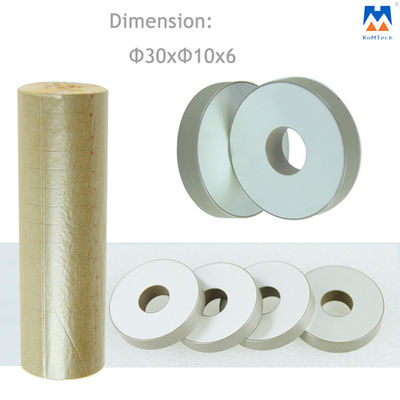 Anéis PZT8 cerâmicos piezoelétricos 30X10X6mm para o transdutor ultrassônico