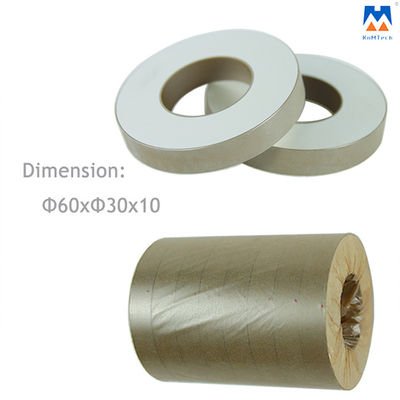 Discos cerâmicos Piezo com sensibilidade alta D60*30*10mm para o conversor ultrassônico